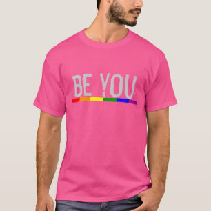 T-shirt Gay pride drapeau arc-en-ciel soyez vous
