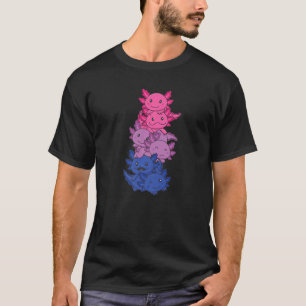 T-shirt Gay pride Drapeau Bi Lgbtq Axolotl 1