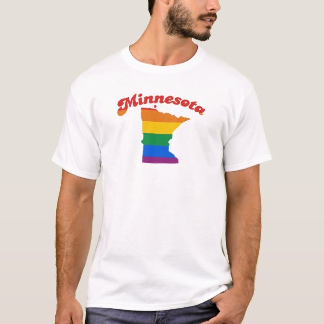 T-SHIRT GAY PRIDE DU MINNESOTA (Devant)