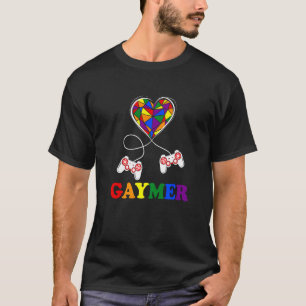 T-shirt Gay pride Gaymer Rainbow Gamer Gaming Lgbtq