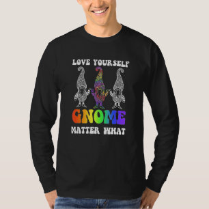 T-shirt Gay pride Gnome Arc en ciel LGBTQ L'amour est amou