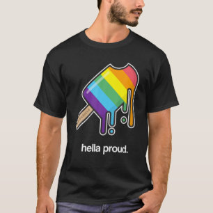 T-shirt Gay pride Hella Fière LGBTQ Popsicle Crème glacée