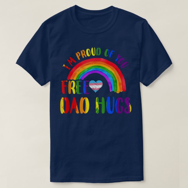 T-shirt Gay pride IM Fier De Vous Libérez Papa Enceintes R (Design devant)