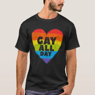 T-shirt Gay pride Lgbt Bisexual Boys Hommes Gay Toute La J