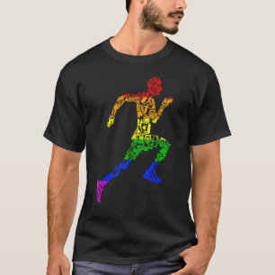 T-shirt Gay pride Lgbt - Drapeau Arc-En-Ciel Coureur De Po