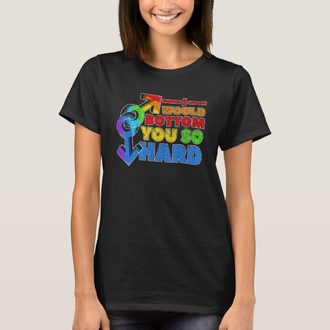 T-shirt Gay pride Lgbt Je Te Ferais Tellement Dur (Devant)
