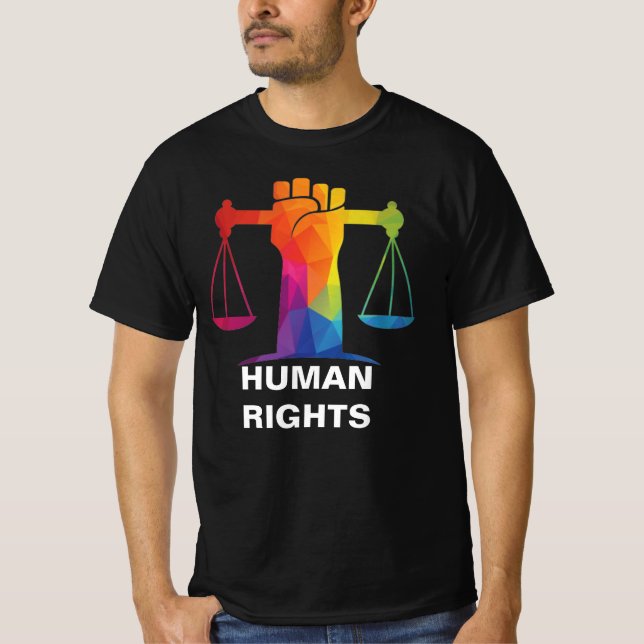 T-shirt gay pride LGBTQIA+ Scales de droit (Devant)