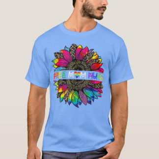 T-shirt Gay pride Libre Maman Hugs Sunflower LGBT 