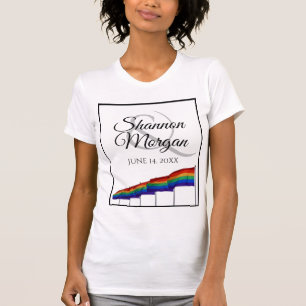 T-shirt gay pride Mariage Rainbow Flags