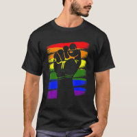 Gay pride Poing Lgbt Q Cool Arc-en-ciel Couleur Al