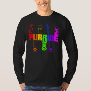 T-shirt Gay pride Pour Femmes Hommes Lgbt Chat Purride