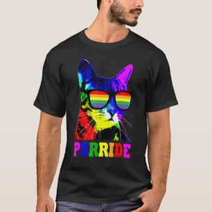 T-shirt Gay Pride Pour Femmes Hommes Lgbt Papa Chat Purr