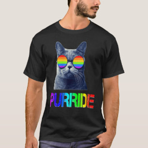 T-shirt Gay pride S Lgb Chat Purride Essentia