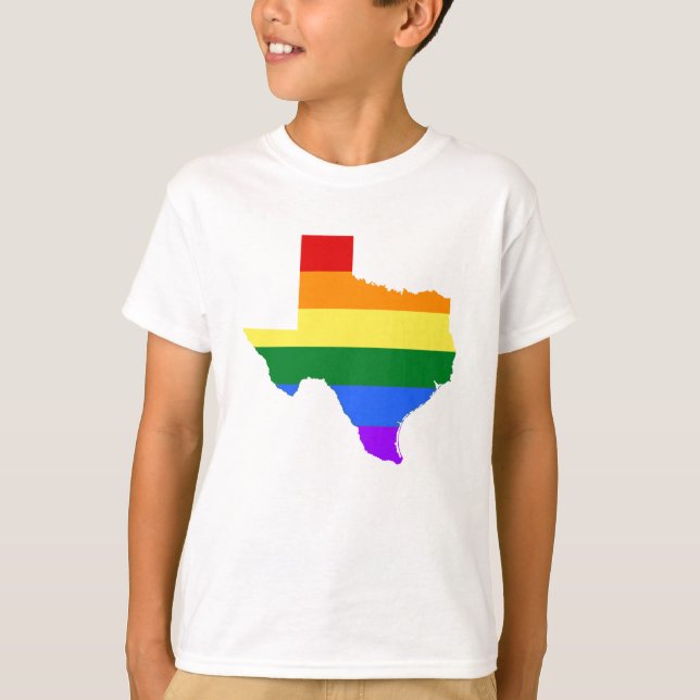 T-shirt Gay pride| Texas Rainbow (Devant)