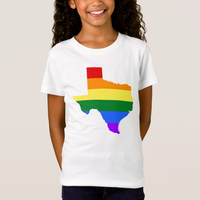 T-Shirt Gay pride| Texas Rainbow (Devant)