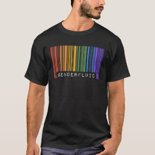 T-shirt Gay Queer Code-Barres Fierté Genderfluid Esthétiqu