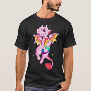 T-shirt Gay Rainbow Dragon Égalité Fierté Drôle cadeau