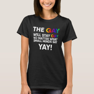 T-shirt Gay Restera Gay Yay LGBT Pride Rainbow Queer