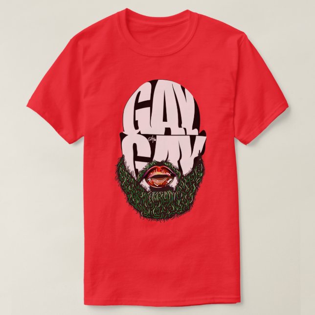 T-shirt GAY rose 1 (Design devant)