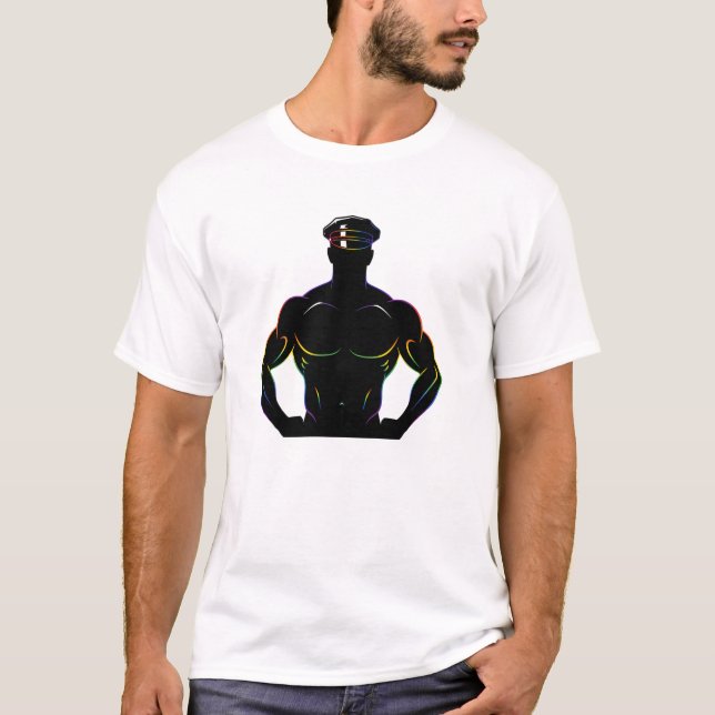 T-shirt GAY SILHOUETTE Gay Pride Shirt for Men | LGBTQ (Devant)