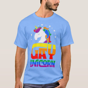T-shirt Gay Unicorn Cute Majestic Magic Gay pride A