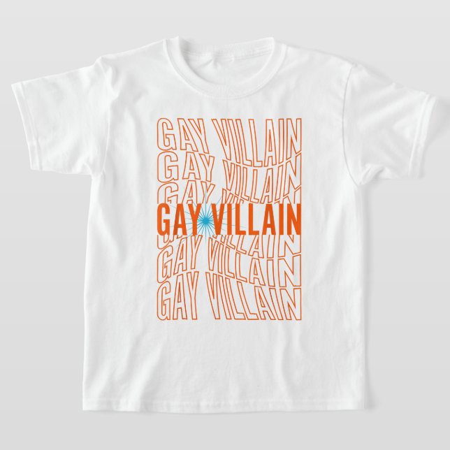 T-shirt Gay Villain Mème Drôle LGBT Gay pride Lesbian (Poser)