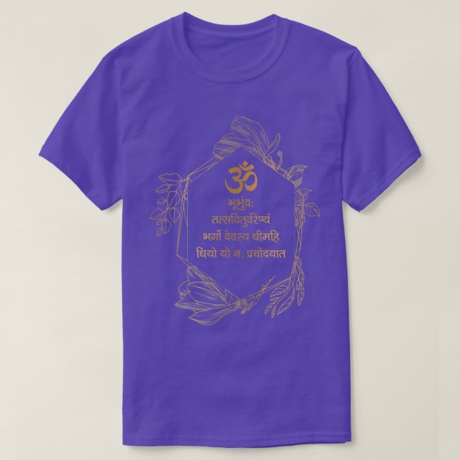T-shirt Gayatri Mantra Yoga (Design devant)