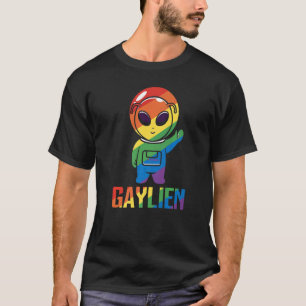 T-shirt Gaylien Gay Alien Fierté Astronaut Lgbt Arc-en-cie