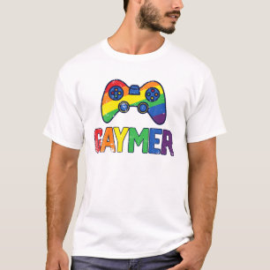 T-shirt Gaymer Gamer Gay pride LGBT Rainbow Flag Video Gam