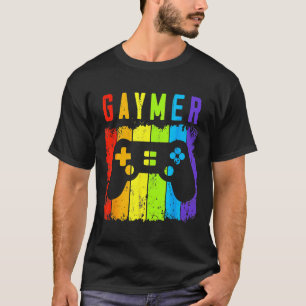 T-shirt Gaymer LGBT Gamer Gay pride Rainbow Gamepad 1