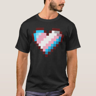 T-shirt Gaymer LGBT Retro Pride Joueur transsexuel Pixel H