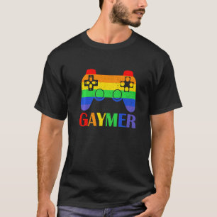 T-shirt Gaymer Video Game Controller Gaming LGBTQ Gay Prid