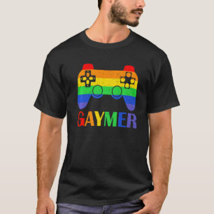 T-shirt Gaymer Video Game Controller Gaming LGBTQ Gay Prid