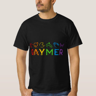 T-shirt Gaymer Video Game LGBT Heartbeat Gamer Pride Mont