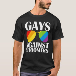 T-shirt Gays Contre Groomers Gradien Groom Chiens Pas Enfa