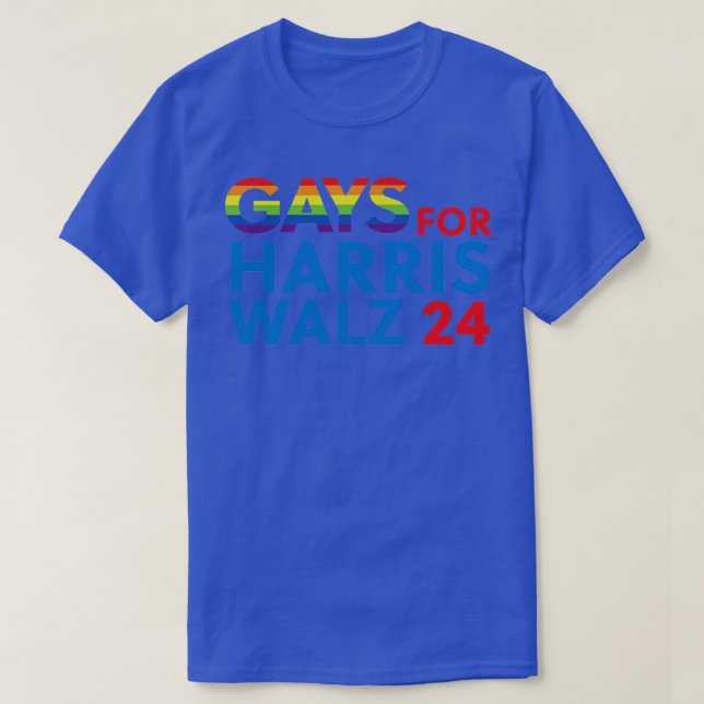 T-shirt Gays pour Walz 2024 (Design devant)