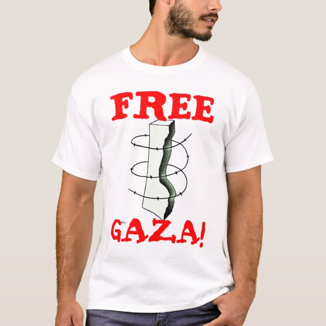 T-SHIRT GAZA LIBRE ! (Devant)