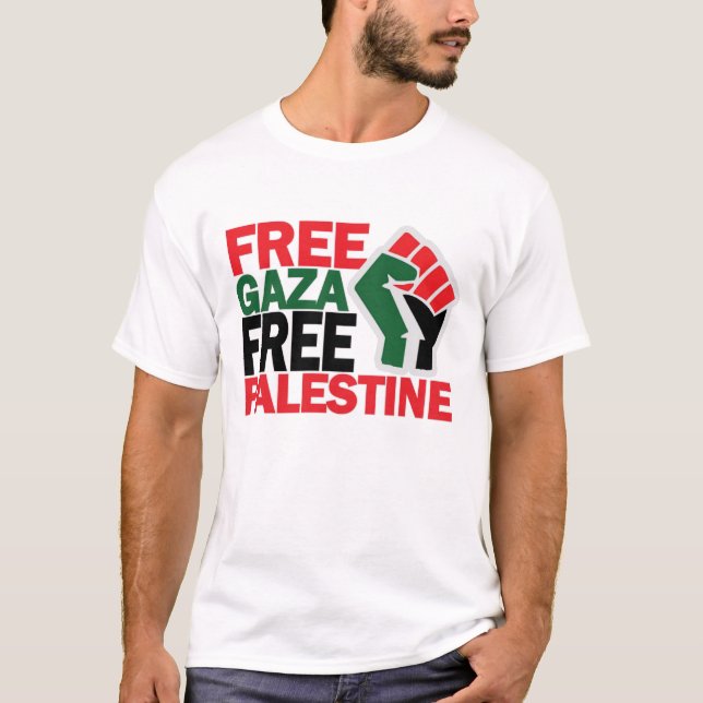 T-SHIRT GAZA SÛR LIBRE PALESTINE (Devant)