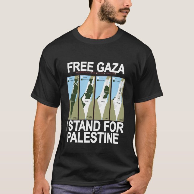 T-SHIRT GAZA SÛR LIBRE PALESTINE (Devant)