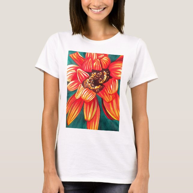 T-shirt Gazania desert flower art par Sacha Grossel (Devant)