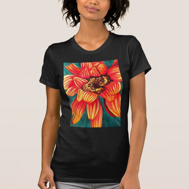 T-shirt Gazania desert flower art par Sacha Grossel (Devant)
