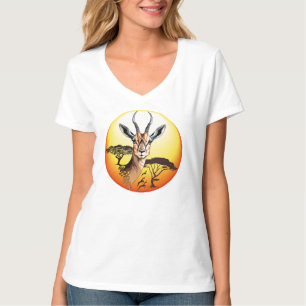T-shirt Gazelle Antelope africaine animal sauvage