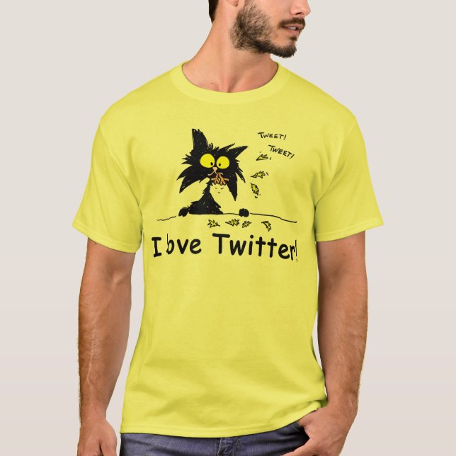 T-shirt Gazouillement d'amours de Kitty de tuf (Devant)