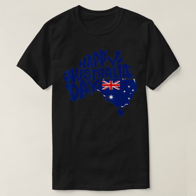 T-shirt G'Day Happy Australia Day (Design devant)