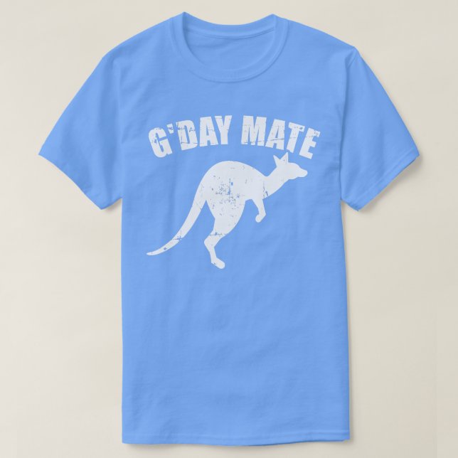 T-shirt Gday mate australia kangaroo (Design devant)