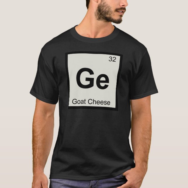T-shirt Ge - Chimie du fromage de chèvre Symbole du tablea (Devant)