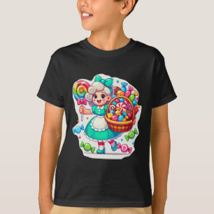 T-shirt Géant Candy Land Jeu Crew Candy Land Costumes Adu