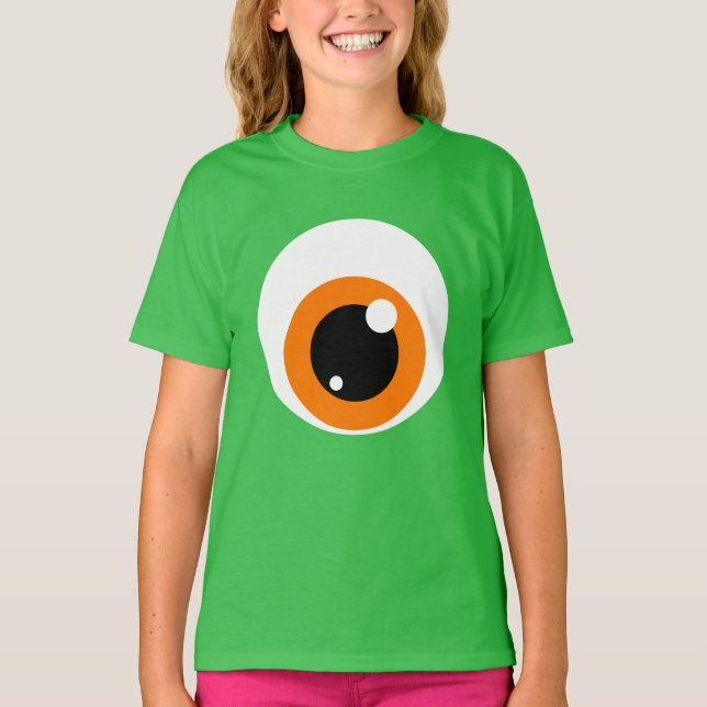 T-shirt géant d'oeil de monstre (enfant) (Devant)