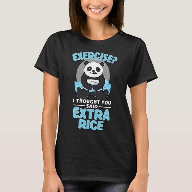 T-shirt Géant Panda Funny Gymnase Entraînement Sayings Ali (Devant)