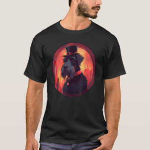 T-shirt Géant schnauzer coloré Papa Maman Meilleur Chien